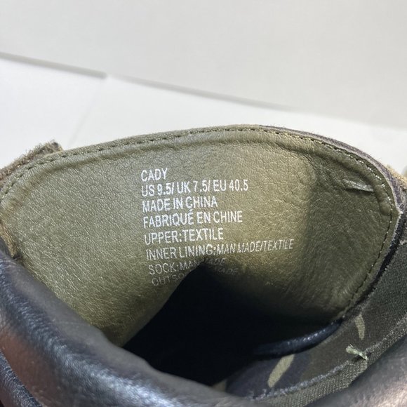 JustFab Heeled Women's Bootie Camo Green - Size 9.5 - Picture 5 of 5